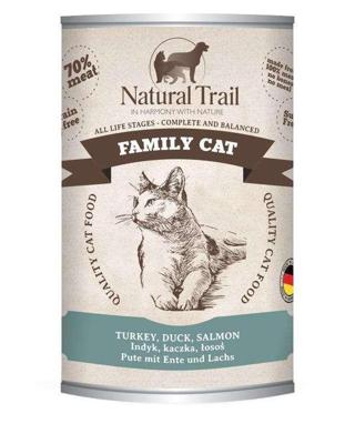 NATURAL TRAIL Family Cat Turkey, duck, salmon - nat kattenvoer - 400g