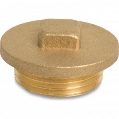 Plug met kraag en vierkant - Fig.290 - RVS - buiten - 1/2"