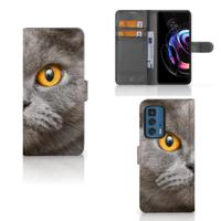 Telefoonhoesje | Met pasjeshouder | Motorola Edge 20 Pro Britse Korthaar - thumbnail