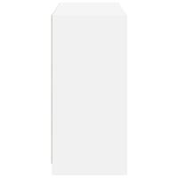 Kledingkast 77x48x102 cm bewerkt hout wit - thumbnail