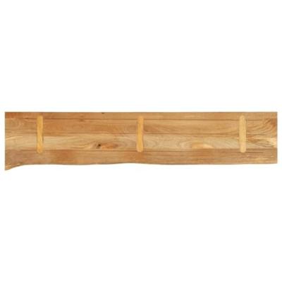 Tafelblad met natuurlijke rand 180x40x3,8 cm massief mangohout - thumbnail