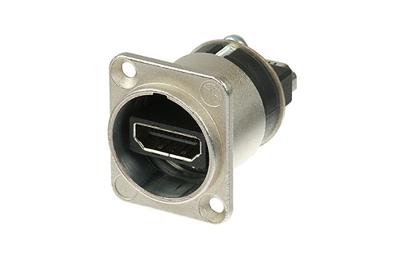 Neutrik NAHDMI-W HDMI-connector Flensbus, contacten recht Aantal polen: 19 Zilver 1 stuk(s) Neutrik NAHDMI-W HDMI-connector Flensbus, contacten recht Aantal polen: 19 Zilver 1 stuk(s)