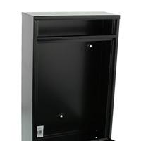 Burg Wächter WISMAR 771 S Brievenbus Staal Zwart Sleutelslot - thumbnail