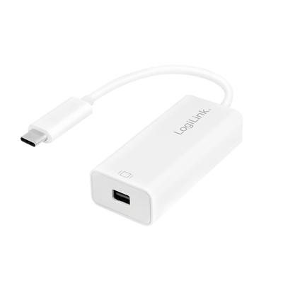 LogiLink UA0360 video kabel adapter 0,15 m USB C Mini DisplayPort Wit