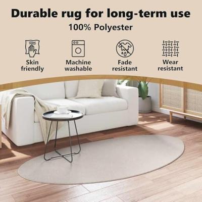 VidaXL Vloerkleden huarte zand 100 x 200 cm polyester