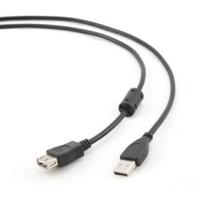 Gembird 1,8 m USB 2.0 A M/FM 1,8 m USB A USB A zwarte USB-kabel - USB-datakabel (1,8 m, USB A, USB A, mannelijke connector/vrouwelijke connector, zwart) - thumbnail