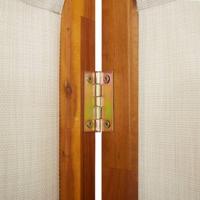 Kamerscherm met 4 panelen 280x180 cm lichtgrijs - thumbnail