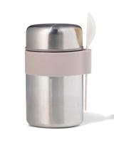 HEMA Voedselcontainer 450ml rvs (grijs metallic) - thumbnail