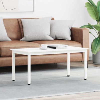 Salontafel Wit 100 x 50 x 45 cm Massief grenenhout