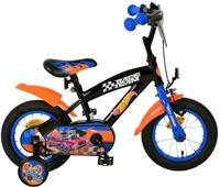 Volare Hot wheels 12 fiets zwart/oranje/blauw 31256 - thumbnail