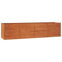 Plantenbak verhoogd 320x80x77 cm cortenstaal roestig - thumbnail