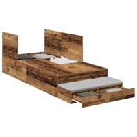 Opbergbedframe Oud hout 226,5 x 75 x 31,5 cm Bewerkt hout - thumbnail
