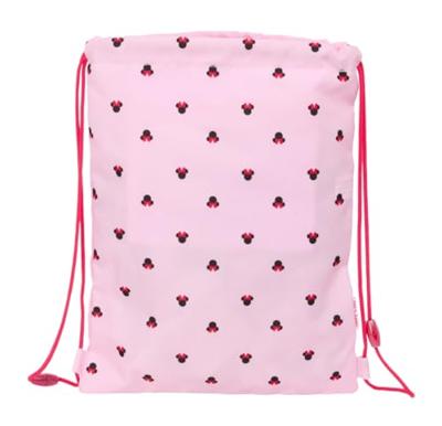 Rugtas met Koordjes Minnie Mouse Naive Roze 26 x 34 x 1 cm