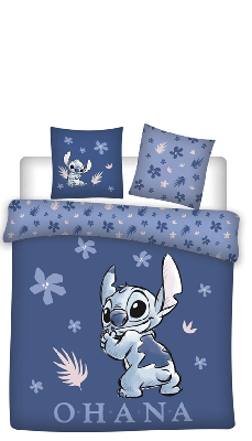 Stitch Dekbedovertrek 240 x 220 cm - katoen (blauw) Stitch Dekbedovertrek 240 x 220 cm - katoen (blauw)