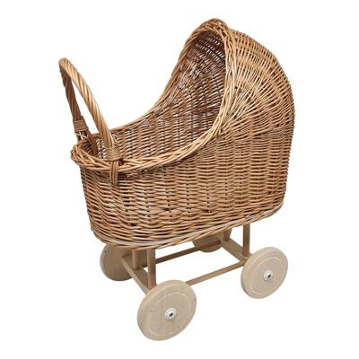 Rieten poppenwagen Hannie - zonder bekleding Rieten poppenwagen Hannie - zonder bekleding