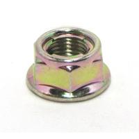 Bofix achterasmoer m12 met kraag en borgring staal (12st) - thumbnail