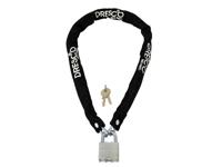 Dresco Kettingslot 90 cm x 5 mm staal/polyester zwart - thumbnail