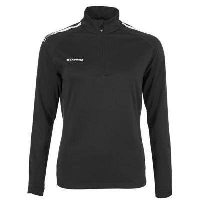 Stanno 408609 First Quarter Zip Top Ladies - Black-Anthracite - S