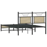 Bedframe zonder matras hout sonoma eikenkleurig 120x190 cm - thumbnail