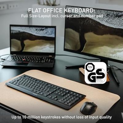 CHERRY KW 3000 toetsenbord Universeel RF Draadloos QWERTY US International Zwart