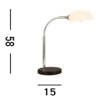 Searchlight TafellampAstro chroom - EU3086-1WH - thumbnail