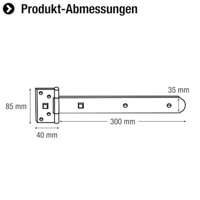 Connex Kruishengsel 300X35X40 Rvs - HVRJ20057