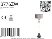 Steinhauer VloerlampBois met zilvere kap - 3776ZW - thumbnail