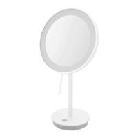 ZACK Alona staande cosmeticaspiegel met LED wit - thumbnail