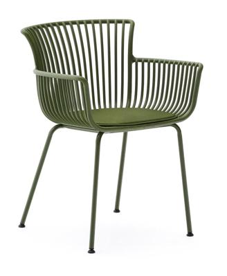 Kave Home Tuinstoel 'Surpika' Kunststof, kleur Groen Kave Home Tuinstoel 'Surpika' Kunststof, kleur Groen
