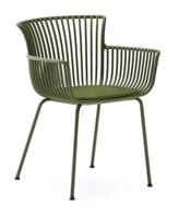 Kave Home Tuinstoel 'Surpika' Kunststof, kleur Groen - thumbnail