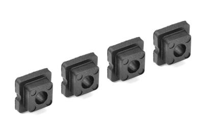Team Corally - Bushings Set - For 4mm Shock Tower - Through hole - 0 Deg - Composite - 4 pcs