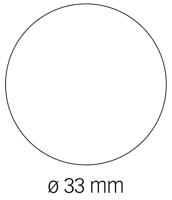 Stickers Apli Geel Cirkelvormig - thumbnail