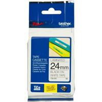 Labeltape Brother TZe, TZ TZe-251 PET Tapekleur: Wit Tekstkleur:Zwart 24 mm 8 m - thumbnail