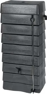 Regenton tank kunststof antraciet 276 liter h135 x 60 x 40 cm - Nature