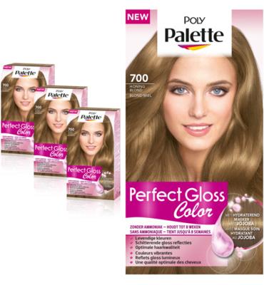 Poly Palette Poly Palette Perfect Gloss Haarverf 700 Honing Blond (1set)