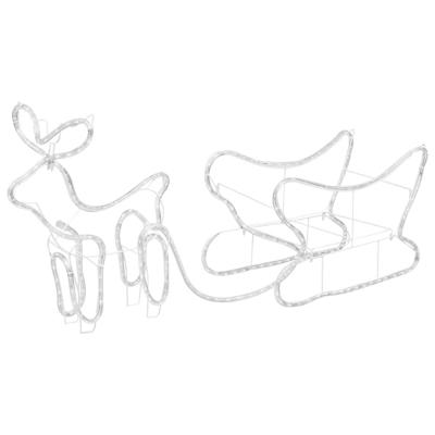 VidaXL Kerstdecoratie rendier en slee 252 led's VidaXL Kerstdecoratie rendier en slee 252 led's