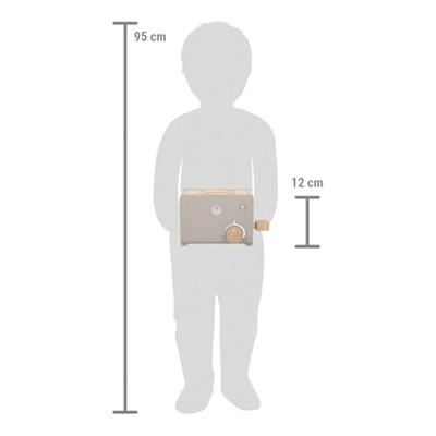 Houten speelgoed benodigdheden / toebehoren grijs Houten speelgoed benodigdheden / toebehoren grijs