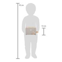 Houten speelgoed benodigdheden / toebehoren grijs - thumbnail