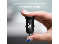 Groene cel autolader GC PowerRide Nano36 36W 6A 2x USB-A - thumbnail