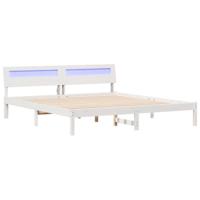 Bedframe Wit 180 x 200 cm Massief grenenhout - thumbnail