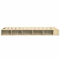 Bedframe bewerkt hout sonoma eikenkleurig 90x190 cm - thumbnail