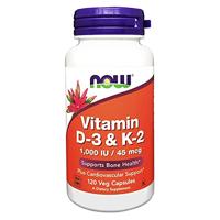 NOW D3 1000 IE & Vitamine K2 Capsules - thumbnail