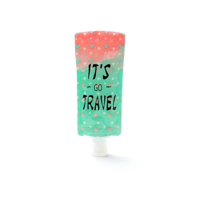 5 PCS Travel Folding Lotion BagLiquid Storage Bag(Green Star )