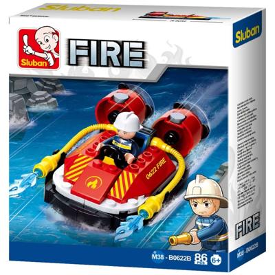 Sluban Fire Brigade Hovercraft bouwstenen set