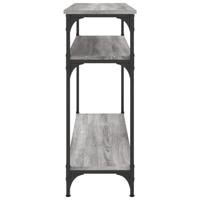 Wandtafel 100x29x75 cm bewerkt hout grijs sonoma eikenkleurig - thumbnail