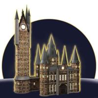 Ravensburger 3d puzzel hogwarts astronomie toren (night edition), 540st. - thumbnail