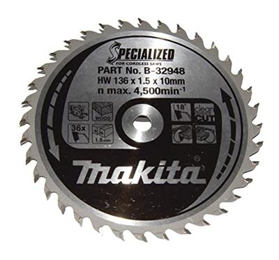 Makita Accessoires Cirkelzaagblad Hout Specialized 136x10x1,5 36T 18g - B-32948
