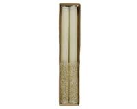 Dinerkaars Glitter Wol Wit 25cm 2st - thumbnail