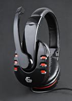 Gembird GHS-402 hoofdtelefoon/headset Bedraad Hoofdband Gamen Zwart - thumbnail