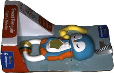 Clementoni baby pinguïn rammelaar + licht en geluid - thumbnail